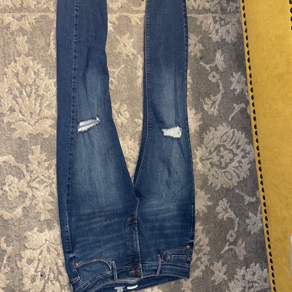 Old Navy Rockstar Super Skinny High rise ( Secret Slim Pockets) dark blue jeans